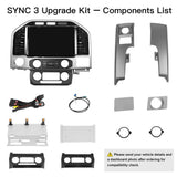 Ford F-150 250 2015–2020 Sync2 to Sync3 8″ to 12″ OEM-Style Lincoln Screen Upgrade Infotainment Navigation System Car Multimedia Touch Screen Head Unit Car Radio