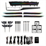 64 Kleuren Ambient Lighting Upgrade Kit voor Toyota Highlander 2015 - 2021 Interieur LED Licht Accessoires