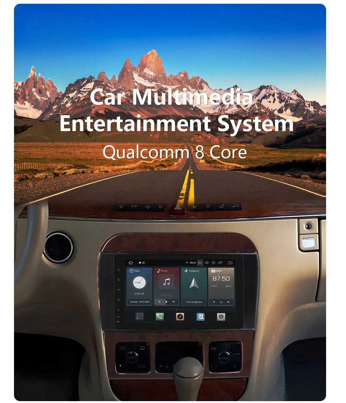For Mercedes Benz S CL Class W220 W215 Car Radio 8" Android 12 Qualcomm DVD GPS CarPlay WIFI 4G Bluetooth DSP Autoradio Carputech