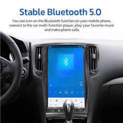 13,6 Zoll Qualcomm für Infiniti G25 2007–2013 Autoradio-Stereo-Carplay-Upgrade Tesla-Stil-Bildschirm Android Auto GPS-Navigation Multimedia-Player 