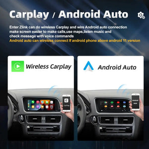8.8inch 8 Core Android 13 System Car Radio Stereo For Audi Q5 2009-2016 WIFI 4G 8+128GB Carplay BT Touch Screen GPS Navi Receiver Carputech