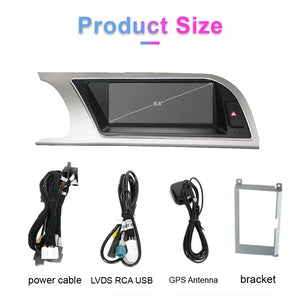 For Audi A5 2009-2016 8.8inch 8 Core Android System Car Display Screen WIFI 4G SIM BT GPS Navi Touch Stereo Player Carplay Carputech