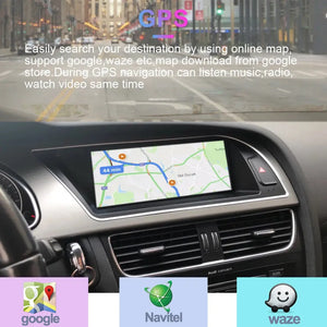 For Audi A5 2009-2016 8.8inch 8 Core Android System Car Display Screen WIFI 4G SIM BT GPS Navi Touch Stereo Player Carplay Carputech