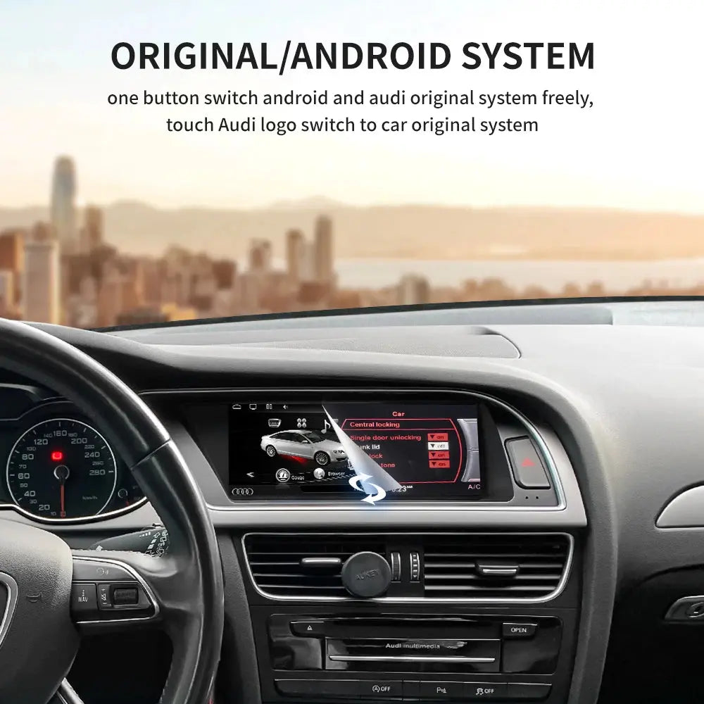 For Audi A5 2009-2016 8.8inch 8 Core Android System Car Display Screen WIFI 4G SIM BT GPS Navi Touch Stereo Player Carplay Carputech
