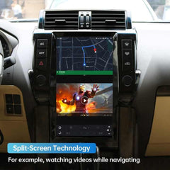 13,6 "Qualcomm pour Toyota Prado 2010-2018 autoradio stéréo Carplay mise à niveau écran de style Tesla Android Auto GPS Navigation lecteur multimédia