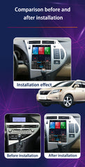 12,1 Zoll Qualcomm für Lexus RX RX300 RX330 RX350 RX400 RX450 2009–2014 Autoradio Stereo Carplay Upgrade Tesla Style Bildschirm Android Auto GPS Navigation Multimedia Player