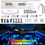 Upgrade 256 Colors Symphony Led Car Interior Ambient Lighting Decoration for Audi Q5 2018-2020 Atmosphere Strip Accessories Carputech