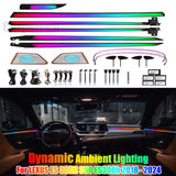 Dynamic Ambient Lighting for LEXUS ES 2018 - 2024 Interior LED Lighting Upgrade Trim Panel Accessories Kit Carputech