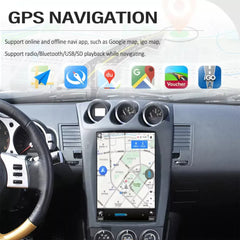 Autoradio 14,5" Qualcomm pour Nissan 350Z 2002-2009, stéréo, Carplay, mise à niveau, écran de style Tesla, Android Auto, navigation GPS, lecteur multimédia 