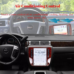 Autoradio 12,1" Qualcomm pour GMC Yukon/Chevy Suburban/Tahoe 2007-2013, stéréo, Carplay, mise à niveau, écran de style Tesla, Android Auto, navigation GPS, lecteur multimédia