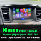 Nissan Patrol Pathfinder Armada Elgrand Quest 370Z GT-R | Apple Carplay & Android Auto Module 2007-2022 Carputech