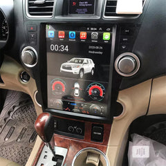 Autoradio 12,1" Qualcomm pour Toyota Highlander 2008-2014, stéréo, Carplay, mise à niveau, écran de style Tesla, Android Auto, navigation GPS, lecteur multimédia