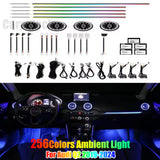 Upgrade 256 Colors Symphony or RGB Led Car Interior Ambient Lighting Decoration for Audi Q2 2019-2024 Atmosphere Strip Accessories Carputech