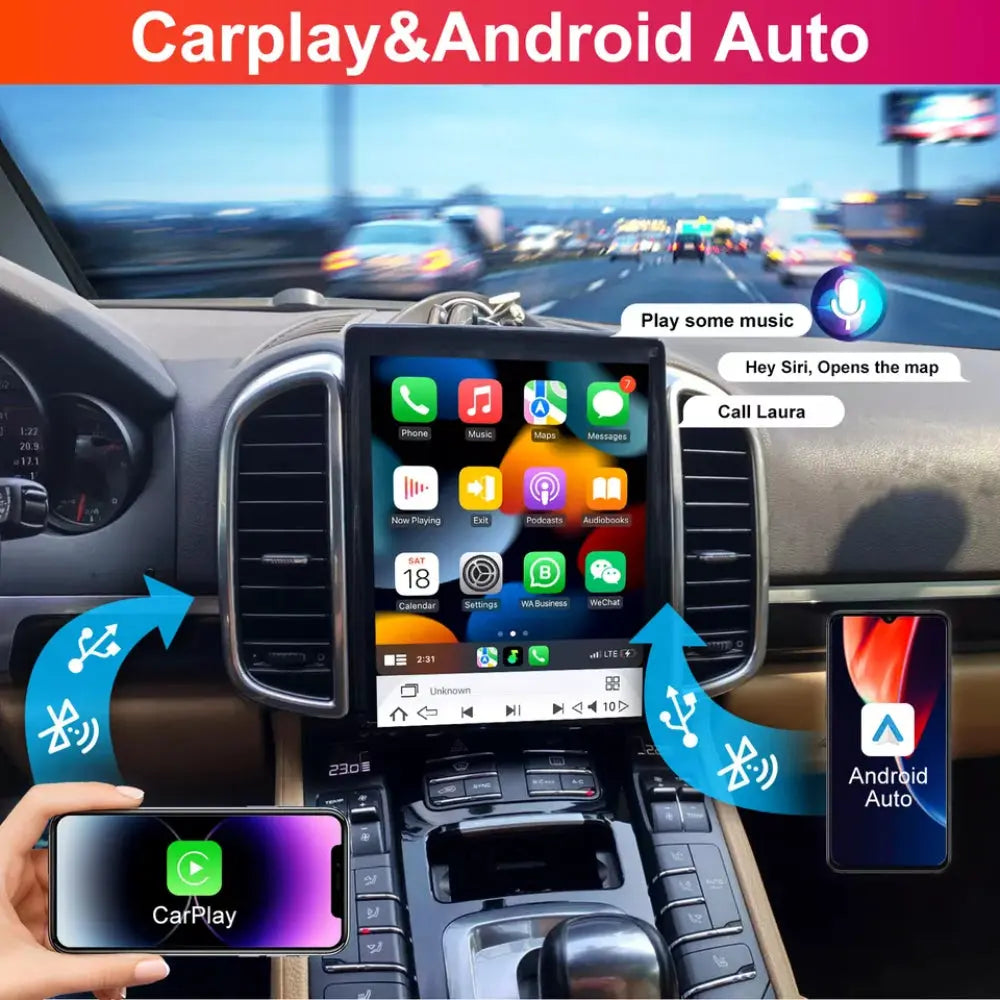 Android 13 Autoradio Navigatore Car Radio per Porsche Cayenne 2002-2010 GPS Navigation 9 Pollice Android 13 Autoradio Navigatore Car Radio per Porsche Cayenne 2002-2010 GPS Navigation 9 Pollice