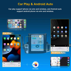 Autoradio 12,1" Qualcomm pour Toyota Highlander 2015-2021, stéréo, Carplay, mise à niveau, écran de style Tesla, Android Auto, navigation GPS, lecteur multimédia