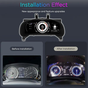12.3" LCD Digital Dashboard Cluster For Lexus RX 2016-2021 Car Panel Speedometer Virtual Cockpit Carputech
