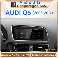 New UI Snapdragon665 8.8" Android12 Wireless Auto Carplay For AUDI Q5 From 09 to 16 Years Car Radio Multimedia GPS Navigation Carputech