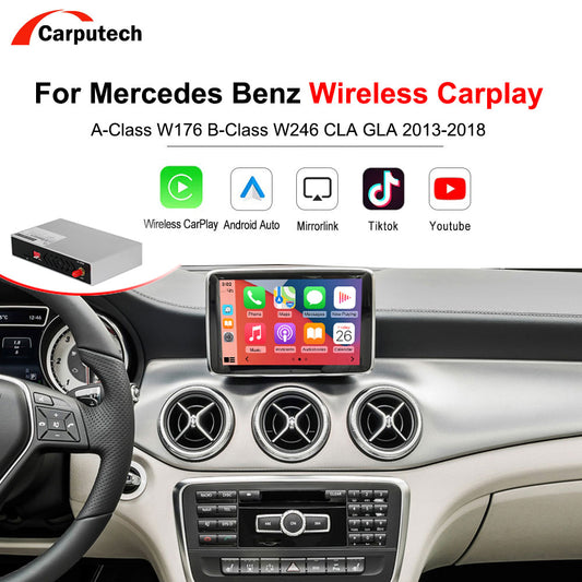 Wireless CarPlay for Mercedes Benz A-Class W176 B-Class W246 CLA GLA NTG4.5/NTG4.7/NTG5.0 2013-2018 with Android Auto