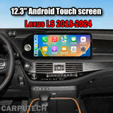 12.3 inch For Lexus LS 2018-2024 Infotainment Navigation System Car Multimedia Touch Screen Head Unit Android Car Radio GPS