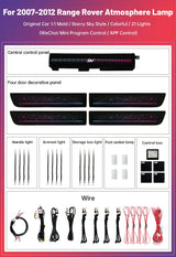 Upgrade Symphony LED Car Interior Ambient Lighting for Land Rover Range Rover 2007-2012 Decoration Accessories