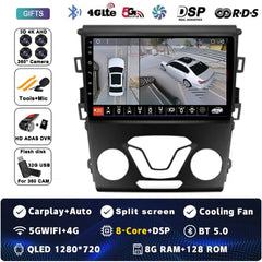 Android 14 Carplay Auto For Ford Fusion Mondeo 5 2014 - 2019 Car Radio Multimedia Video Player Navigation GPS  No 2Din 2 Din DVD