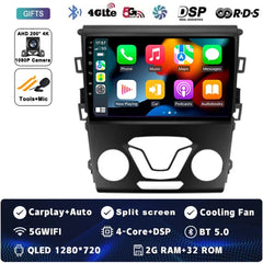 Android 14 Carplay Auto For Ford Fusion Mondeo 5 2014 - 2019 Car Radio Multimedia Video Player Navigation GPS  No 2Din 2 Din DVD