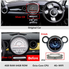 Carplay Android Auto Car Radio For BMW Mini Cooper R56 R60 2007-2014 Android 13.0 GPS Navigation Head Unit Video Player Tape Recorder Stereo