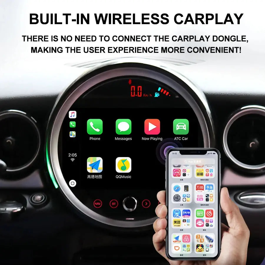 Android Auto Car Radio For BMW Mini Cooper R56 R60 2007-2014 Carplay ...