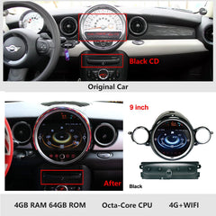 Carplay Android Auto Car Radio For BMW Mini Cooper R56 R60 2007-2014 Android 13.0 GPS Navigation Head Unit Video Player Tape Recorder Stereo