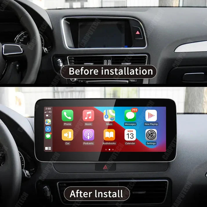10.25"/12.3" Linux Car Multimedia Touch Screen for Audi Q5 (2009–2016)