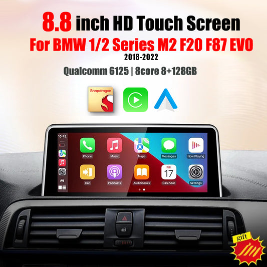 ID8 Qualcomm Snapdragon665 Android 12 Car Multimedia Video Players For BMW 1/2 Series M2 F20 F87 ID6 EVO Gps Navigation Carplay