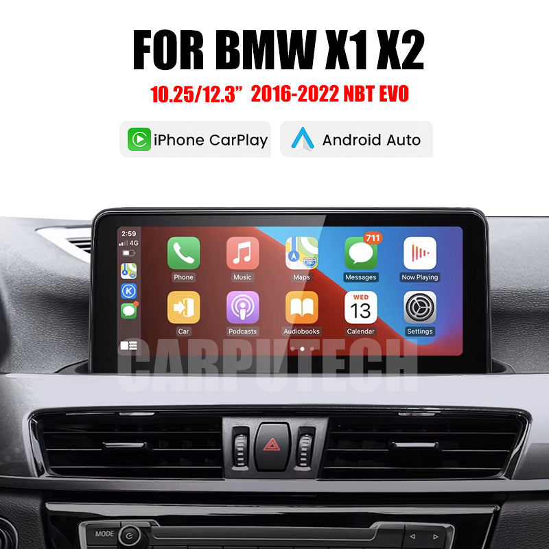 10.25" / 12.3" Linux CarPlay Android Auto Screen for BMW X1 F48 X2 2016-2022 | 3s Fast Boot