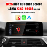 Snapdragon665 10.25" 8 Core Android Auto Apple Carplay For BMW X3 X4 G01 G02 EVO 2018-2022 Car Video Player Multimedia Radio GPS Navigation Carputech