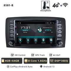 For Mercedes Benz R-Class W251 2006-2012 R280 R300 R320 Android 13 Car Radio Carplay Navigation Qualcomm Bluetooth WIFI