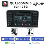 Carputech Car Radio 2 Din Android 12 8G+128G For Mercedes Benz ML GL Class W164 X164 Qualcomm DVD GPS CarPlay WIFI 4G Bluetooth DSP Carputech