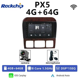 For Mercedes Benz S CL Class W220 W215 Car Radio 8" Android 12 Qualcomm DVD GPS CarPlay WIFI 4G Bluetooth DSP Autoradio Carputech