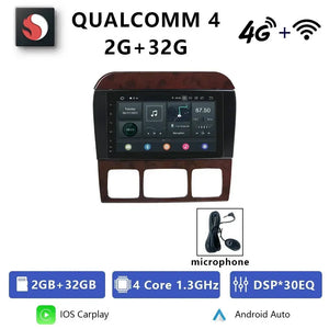 For Mercedes Benz S CL Class W220 W215 Car Radio 8" Android 12 Qualcomm DVD GPS CarPlay WIFI 4G Bluetooth DSP Autoradio Carputech