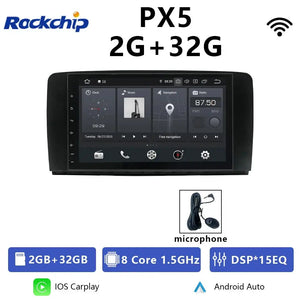 For Mercedes Benz R-Class W251 2006-2012 R280 R300 R320 R350 R500 R63AMG Car Radio Android 12 Stereo CarPlay Navigation Carputech