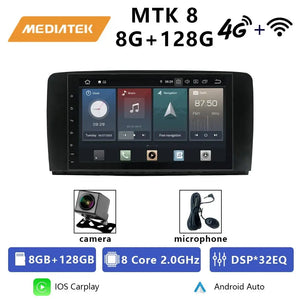 For Mercedes Benz R-Class W251 2006-2012 R280 R300 R320 R350 R500 R63AMG Car Radio Android 12 Stereo CarPlay Navigation Carputech