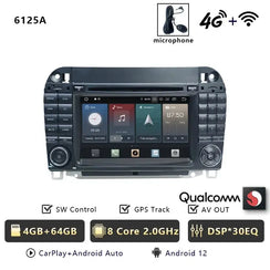 Car Radio Android 13 Carplay Navigation For Mercedes Benz S/CL Class W220 W215 S320 S430 Auto Stereo Bluetooth WIFI 4G Carputech