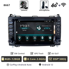 For Mercedes Benz A B Class B200 W169 W245 Viano W639 Sprinter W906 Car Radio Multimedia DVD CD Player Qualcomm Carplay Carputech