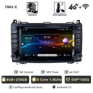 For Mercedes Benz A B Class B200 W169 W245 Viano W639 Sprinter W906 Car Radio Multimedia DVD CD Player Qualcomm Carplay Carputech