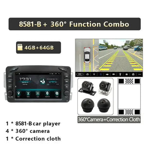 For Mercedes Benz G-Class CLK-Class W463 W203 W209 Viano Vito W639 Qualcomm Car Radio Android 360 ° Camera Player Carplay Carputech
