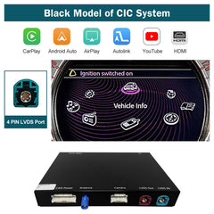 Wireless Apple CarPlay Android Auto Module for BMW MINI Cooper 2009-2020 CIC NBT EVO System with Mirror Link Car Play Functions Bluetooth, Mirror Link, Siri Voice