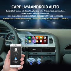 For Audi Q7 A6 C6 Android System Car Carplay Radio OEM Style WIFI SIM AHD 1080P GPS Navi Multimedia Player Touch Screen