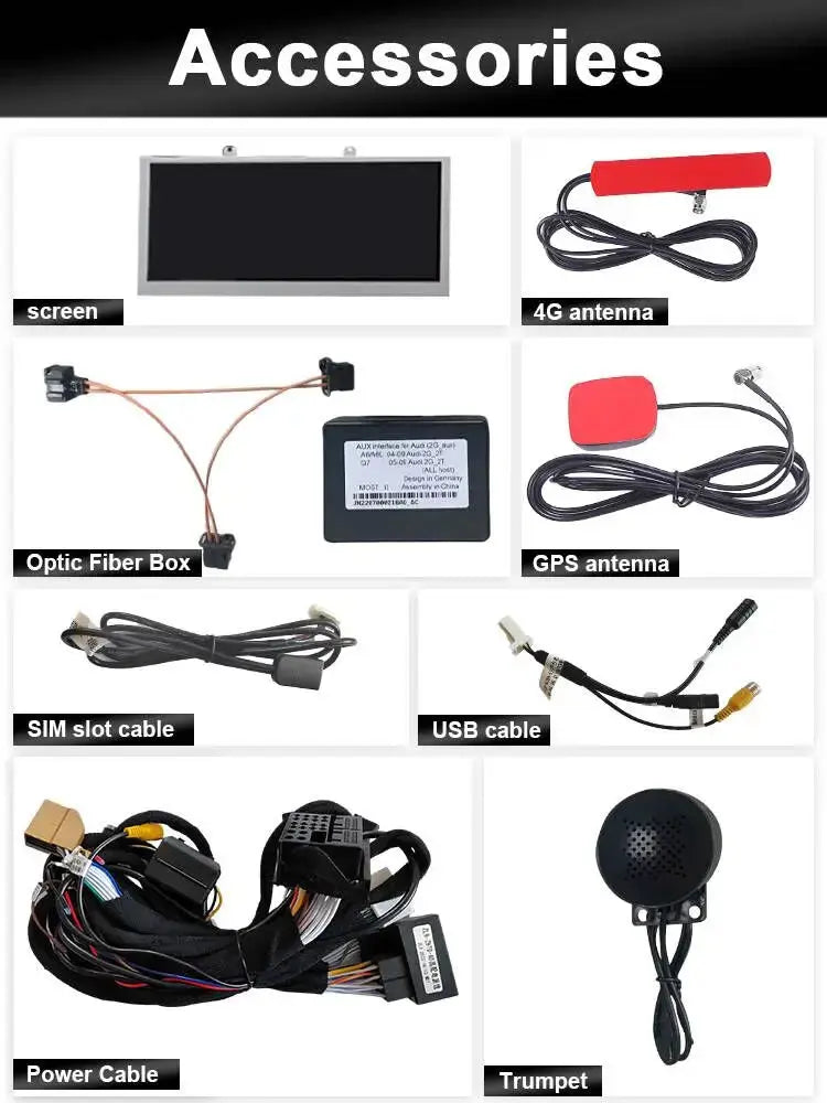 For Audi A6 C6 Q7 Android System Car Carplay Radio OEM Style WIFI SIM AHD 1080P GPS Navi Multimedia Player Touch Screen - Carputech