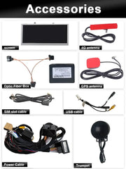 For Audi A6 C6 Q7 Android System Car Carplay Radio OEM Style WIFI SIM AHD 1080P GPS Navi Multimedia Player Touch Screen