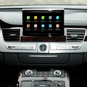 Car Radio Android13 For Audi A8 2011-2017 Auto Audio GPS Navigation Multimedia Player IPS Screen 4G Head Unit Carplay DSP with flip out/in functionality Carputech