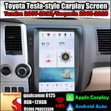 13.6" Qualcomm For Toyota Tundra 2007-2013 Sequoia 2008-2018 Car Radio Stereo Carplay Upgrade Tesla Style Screen Android Auto GPS Navigation Multimedia Player