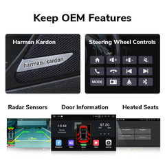 Carputech 2005-2012 BMW 3 Series E90 E91 E92 E93 Android 12 Wireless Apple CarPlay & Android Auto Car Radio with 6GB RAM 64GB ROM & 9 Inch QLED Touch Screen